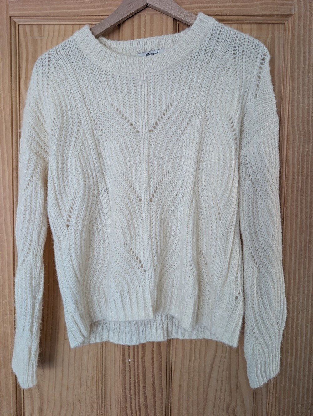 Madewell Alpaca Blend Open Knit Sweater XS